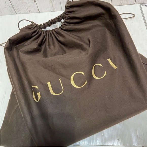 Gucci Gold-Tone Beige Shoulder Bag - Picture 15 of 16